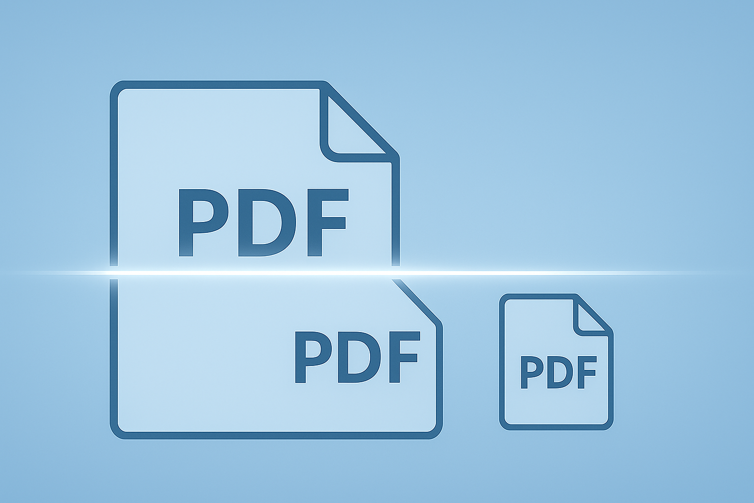 An illustration showing two PDF documents, each with intact bookmarks and hyperlinks, being carefully merged into one single PDF that successfully preserves all the original links and bookmarks, symbolizing a high-quality merge process.